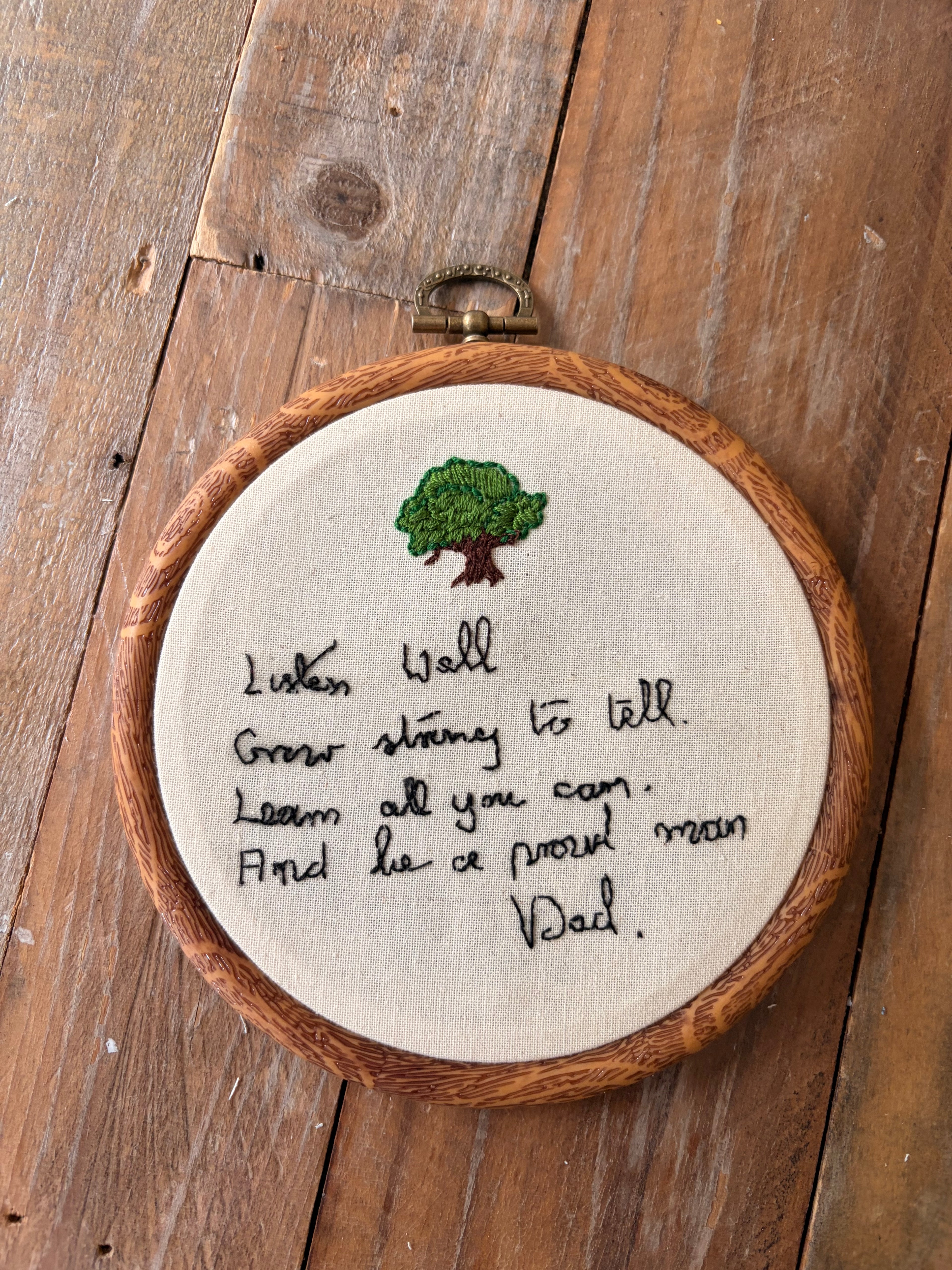 Custom Handwritten Embroidery