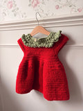 Handmade Crochet Strawberry Baby Dress